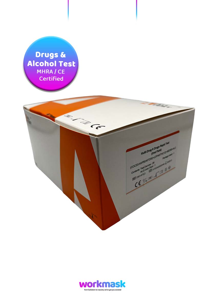 - All Test Drugs & Alcohol Workplace Testing Kit - 25 Tests - Work Mask