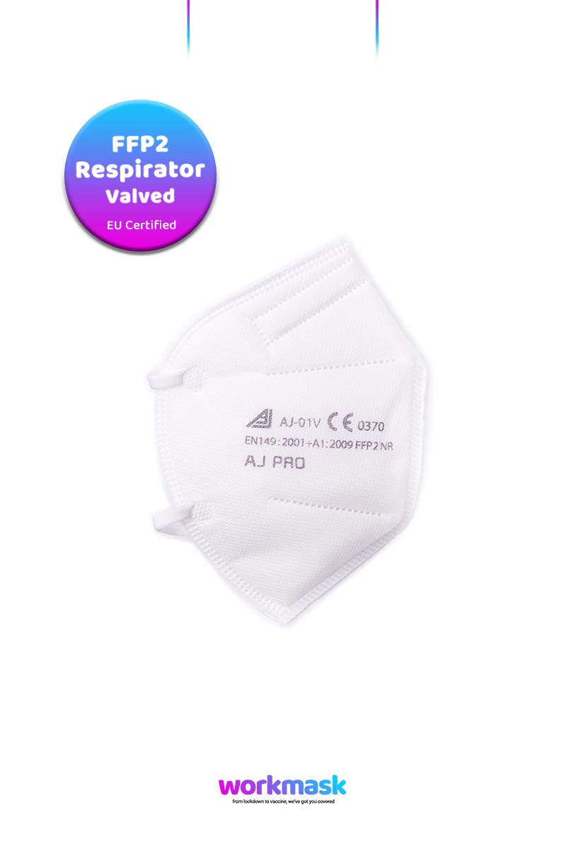 - AJ PRO AJ-01V FFP2 EU Certified Face Mask VALVED - Work Mask