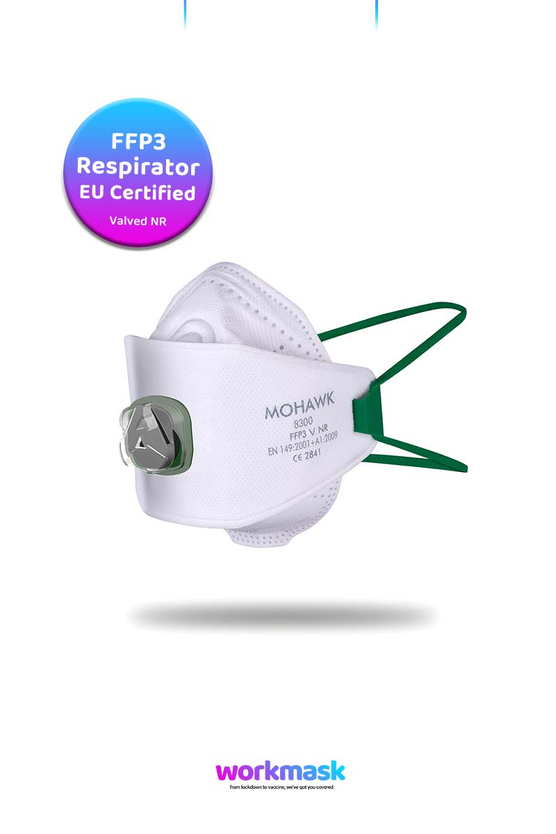 Zagor Mohawk 8300 FFP3 V NR EU Certified Valved Face Mask