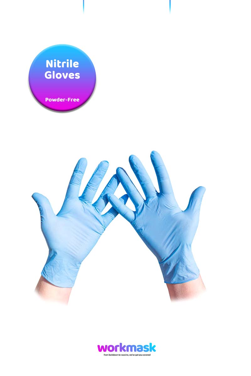 Nitrile Gloves - Blue - CE - Medical Grade - Powder Free - Choose Pack Size